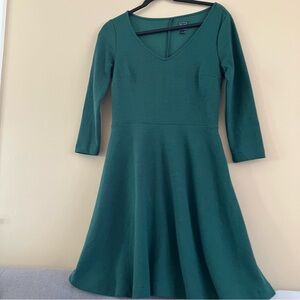 GAP Forest Green Long Sleeve Dress